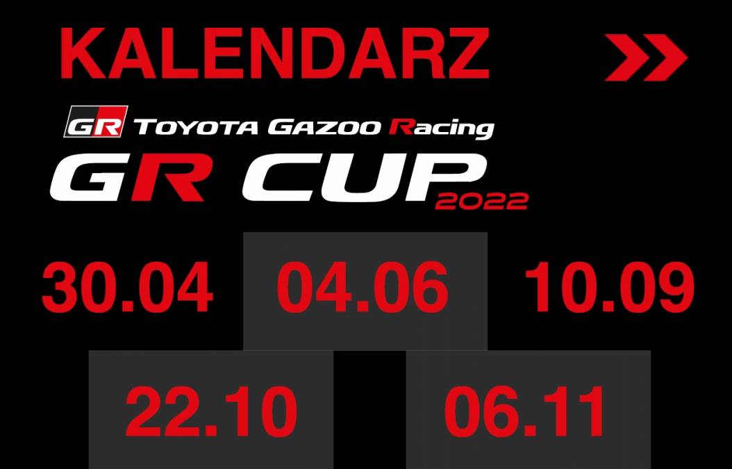 Kalendarz TOYOTA GR Cup 2022